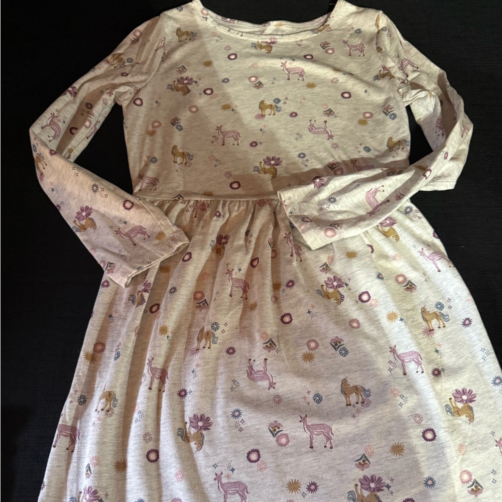 Floral and Animal Print Dress